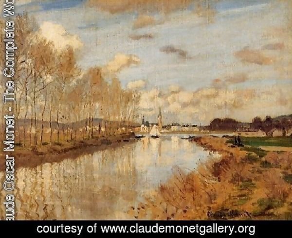 Claude Monet - Argenteuil  Seen From The Small Arm Of The Seine 2