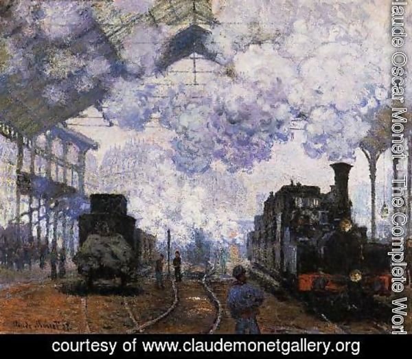 Claude Monet - Arrival At Saint Lazare Station