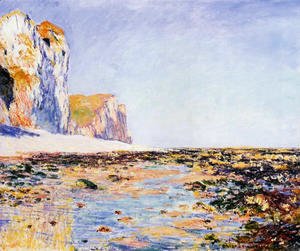 Beach And Cliffs At Pourville  Morning Effect