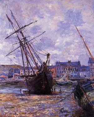 Claude Monet - Boats Lying At Low Tide At Facamp