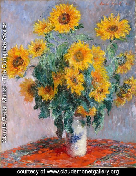 Claude Monet - Bouquet Of Sunflowers