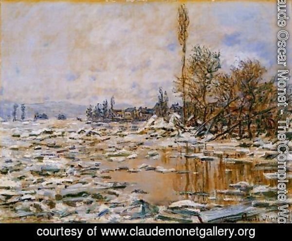 Claude Monet - Breakup Of The Ice  Lavacourt