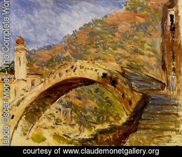 Claude Monet - Bridge At Dolceacqua
