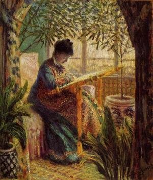 Claude Monet - Camille Embroidering