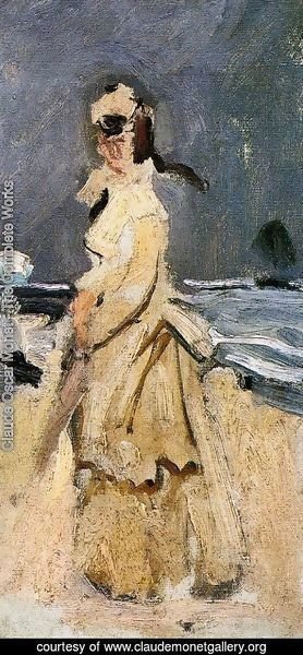 Claude Monet - Camille On The Beach