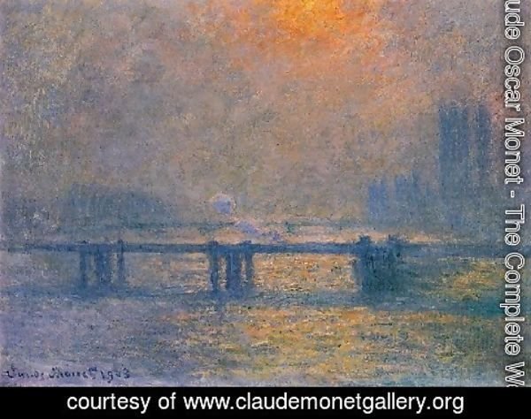 Claude Monet - Charing Cross Bridge  The Thames