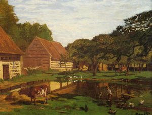 Claude Monet - Farmyard In Normandy