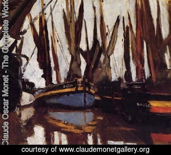 Claude Monet - Fishing Boats (study)