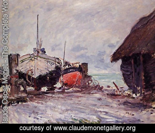 Claude Monet - Fishing Boats At Etretat