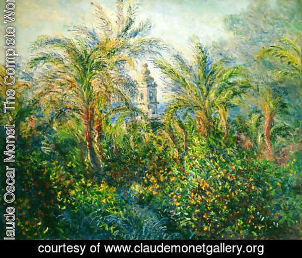 Claude Monet - Garden In Bordighera  Morning Effect