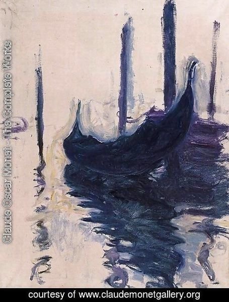 Claude Monet - Gondola In Venice