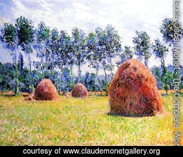 Claude Monet - Haystacks At Giverny