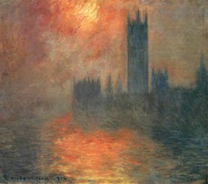 Claude Monet - Houses Of Parliament  Effect Of Sunlight In The Fog2