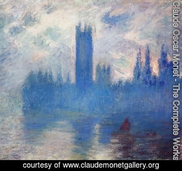 Claude Monet - Houses Of Parliament  Westminster