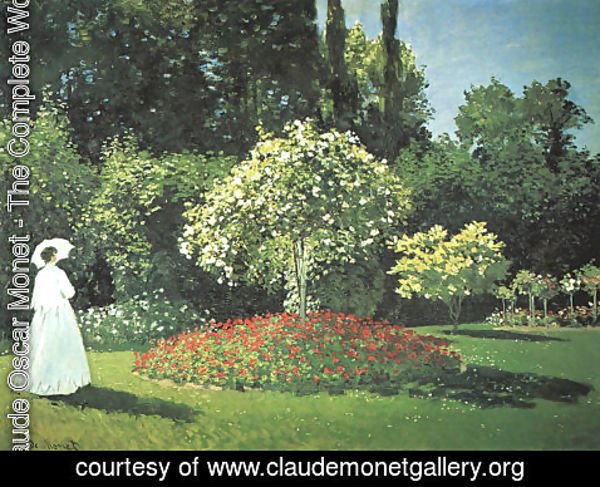 Claude Monet - Jeanne Marguerite Lecadre In The Garden