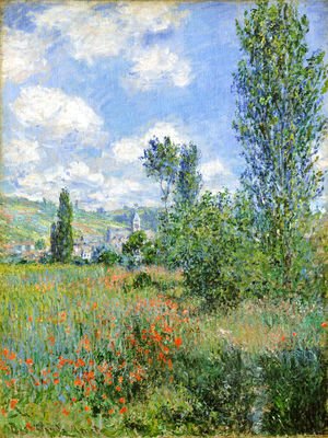 Claude Monet - Lane In The Poppy Fields  Ile Saint Martin