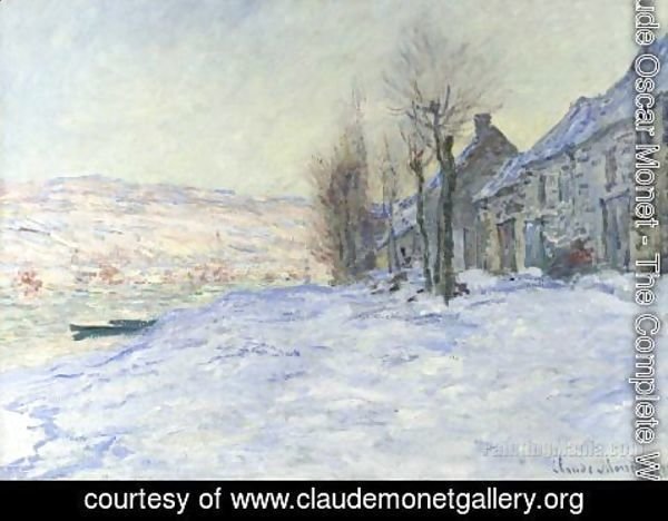 Claude Monet - Lavacourt  Sun And Snow