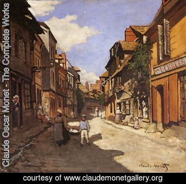 Claude Monet - Le Rue De La Bavolle At Honfleur2