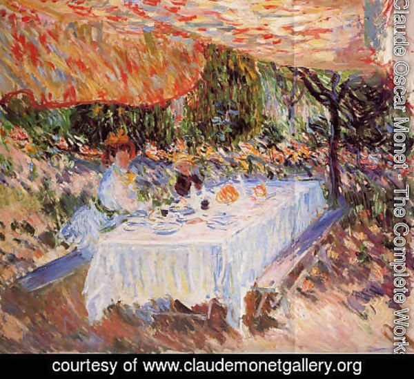 Claude Monet - Luncheon Under The Canopy