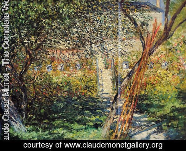Claude Monet - Monets Garden At Vetheuil2