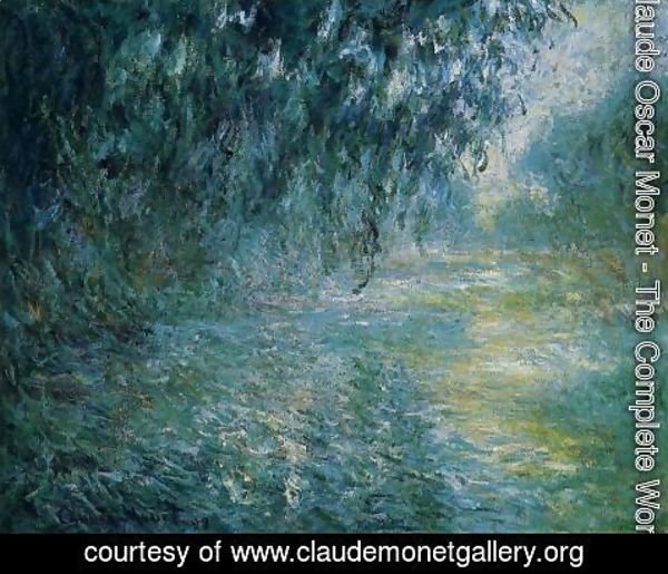 Claude Monet - Morning On The Seine In The Rain
