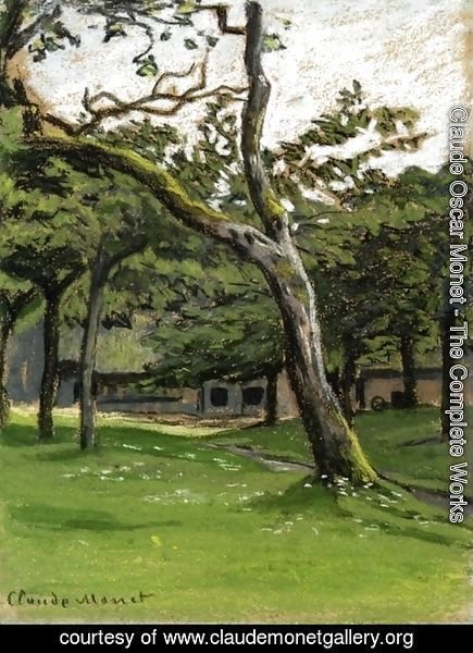 Claude Monet - Norman Farm Through The Trees