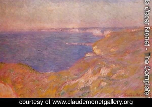 Claude Monet - On The Cliff Near Dieppe