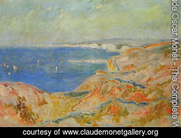 Claude Monet - On The Cliff Near Dieppe2
