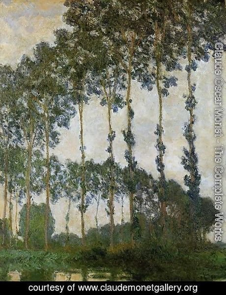 Claude Monet - Poplars Near Giverny