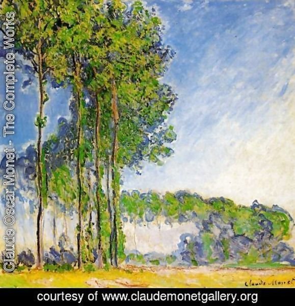 Claude Monet - Poplars  View From The Marsh