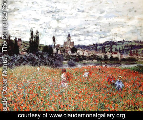 Claude Monet - Poppies Near Vetheuil