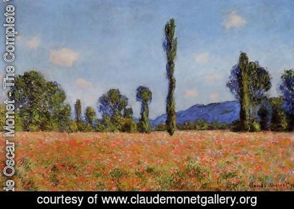 Claude Monet - Poppy Field  Giverny