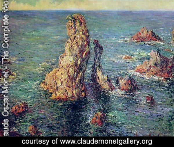 Claude Monet - Pyramids At Port Coton