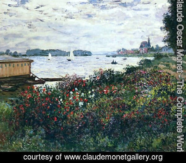 Claude Monet - Riverbank At Argenteuil