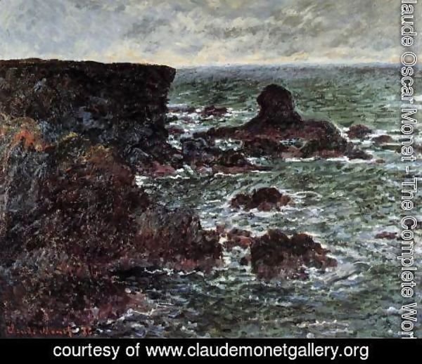 Claude Monet - Rocky Coast And The Lion Rock  Bele Ile