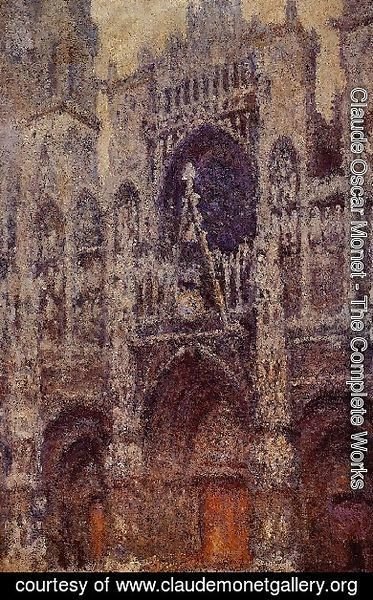Rouen Cathedral  The Portal  Grey Weather