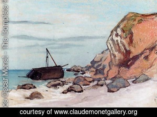 Claude Monet - Saint Adresse  Beached Sailboat