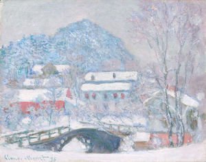 Claude Monet - Sandviken Village In The Snow