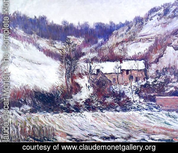 Claude Monet - Snow Effect At Falaise