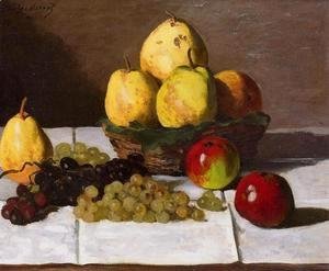 Claude Monet - Still Life With Pears And Grapes