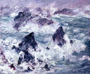 Claude Monet - Storm At Belle Ile