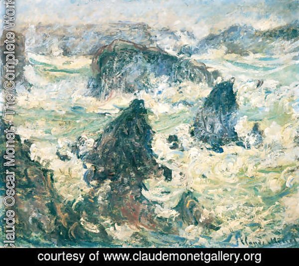 Claude Monet - Storm On The Cote De Belle Ile
