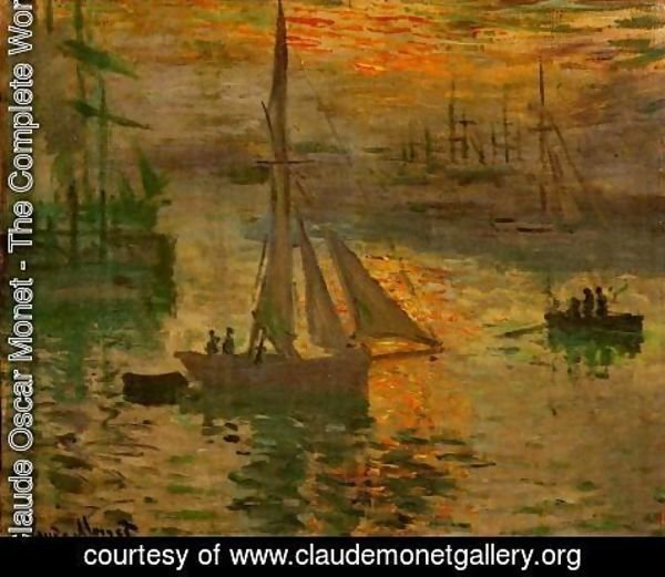 Claude Monet - Sunrise Aka Seascape