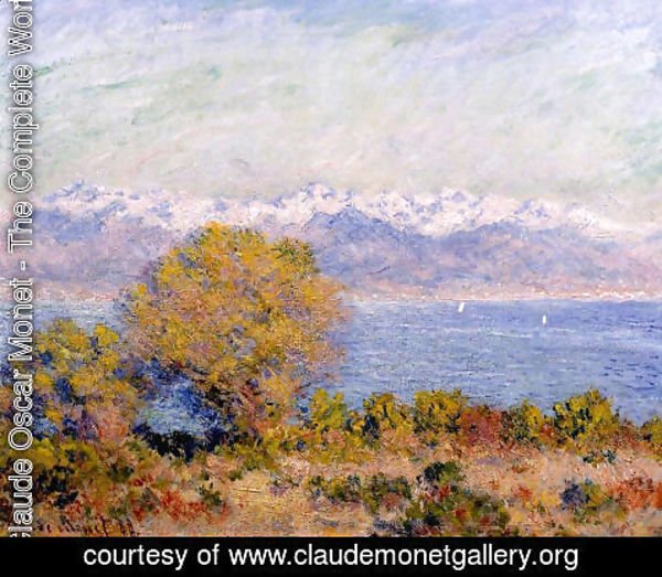 Claude Monet - The Alps Seen From Cap D Antibes