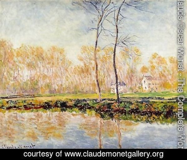 Claude Monet - The Banks Of The River Epte At Giverny