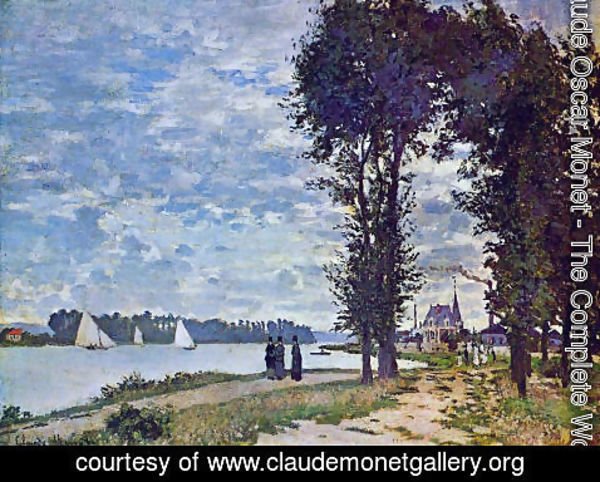Claude Monet - The Banks Of The Seine At Argenteuil