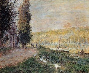 Claude Monet - The Banks Of The Seine  Lavacour