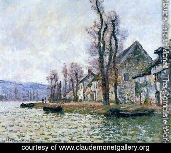 Claude Monet - The Bend Of The Seine At Lavacourt  Winter