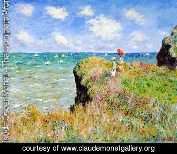Claude Monet - The Cliff Walk  Pourville