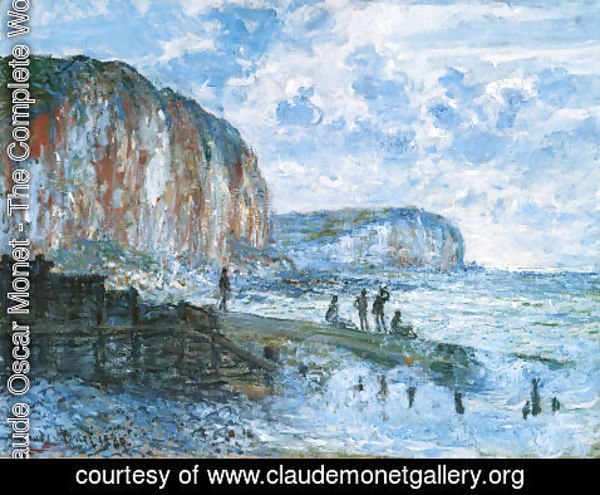Claude Monet - The Cliffs Of Les Petites Dalles